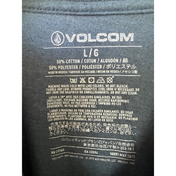 Volcom Men's Cotton Blend Global Stone Fty Short Sleeve T-Shirt L - Picture 4 of 4